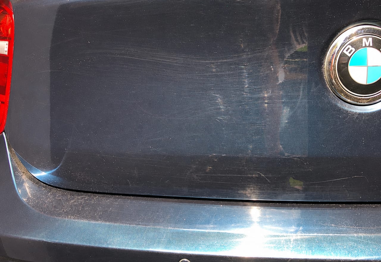 BMW radu 1 pred leštením laku